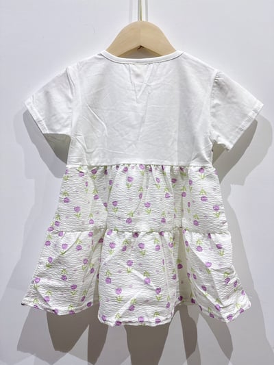 【Tulip Garden紫色鬱金香小清新｜連身裙】2