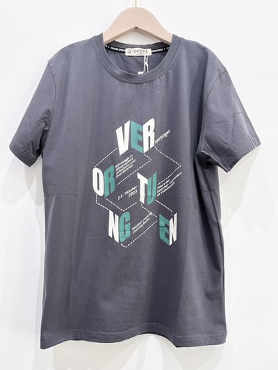 【VERORTUNGEN韓版字母幾何圖形｜短T】1