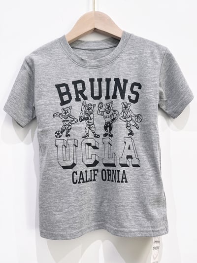 【UCLA BRUINS 灰色運動熊｜短T】1