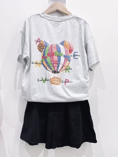 【Hot Air Balloon繽紛米奇熱氣球｜短T】3