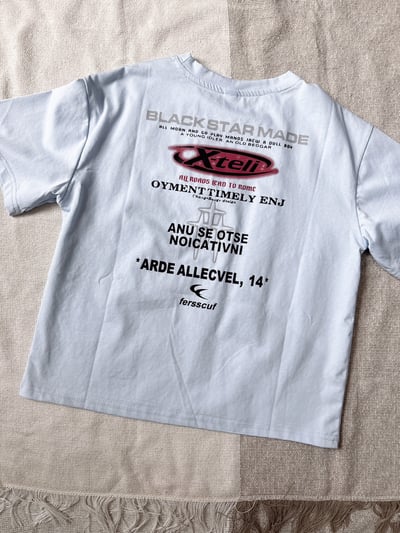 【BLACK STAR 極簡雙面印花Tee】4