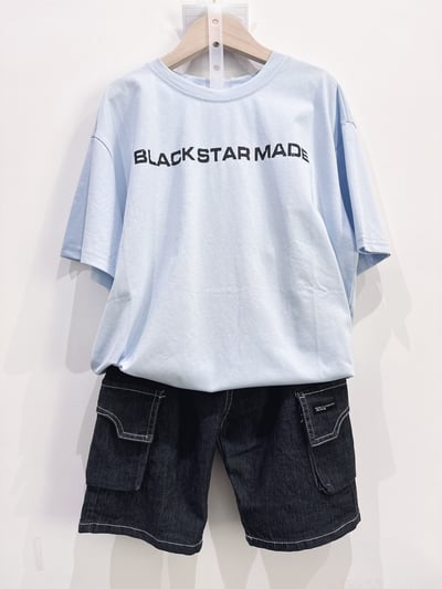 【BLACK STAR 極簡雙面印花Tee】7