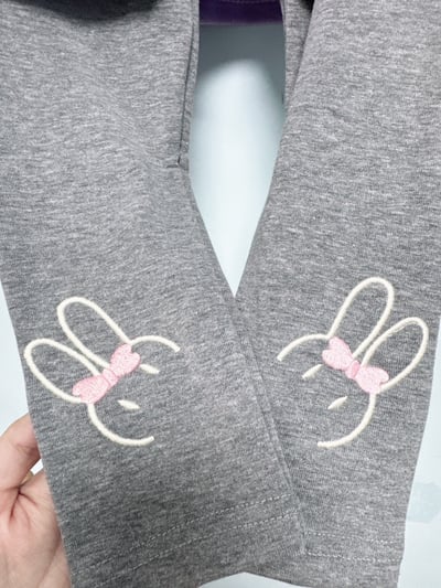 【Bunny Ribbon Leggings ◆韓版◆兔兔內搭褲】4