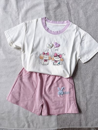 【Woven Rabbit蝴蝶結兔棉質口袋｜短褲】5