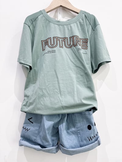 【FUTURE/冰感科技/雙面字母印花｜短T】5