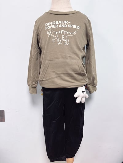 【Mickey Hand 薄◆精棉◆黑色.可愛小手吊飾.休閒束口｜長褲】5