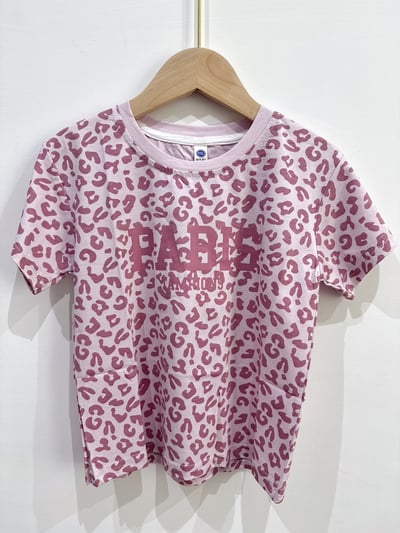【PINK PARIS｜潮流個性粉色豹紋｜短T】1
