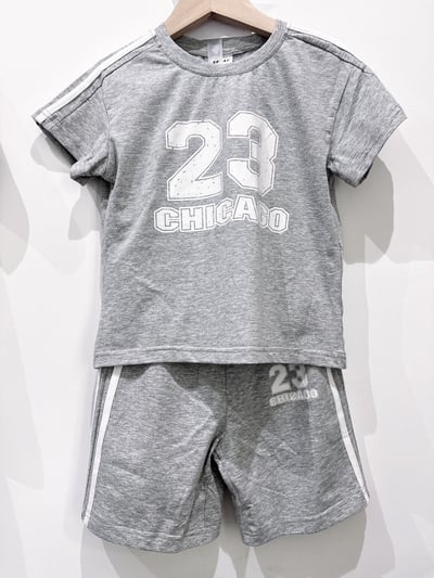 【CHICAGO 23 運動風純棉｜短袖套裝】1
