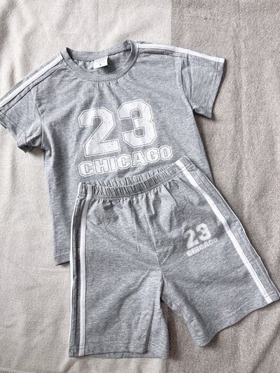 【CHICAGO 23 運動風純棉｜短袖套裝】7