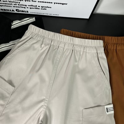 【多口袋純棉短褲】3