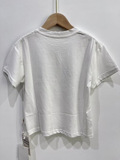 【WONDERFUL MOOD｜手繪蝴蝶結白色｜短T】2