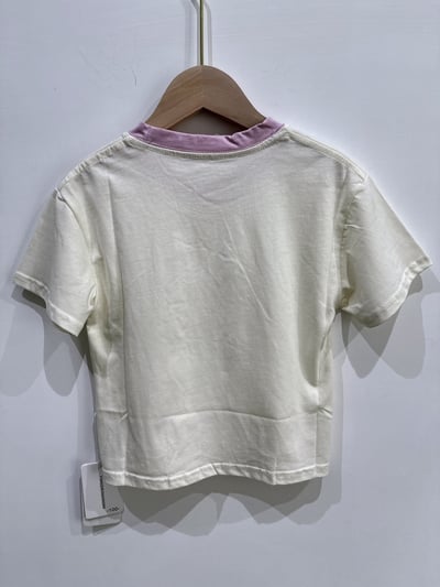 【CUTE DOG亮片愛心狗狗米杏色｜短T】2