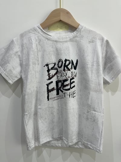【BORN FREE｜印字個性滿版刷紋｜短T】1