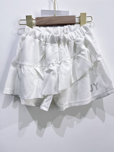 【甜心荷葉水鑽短褲】4