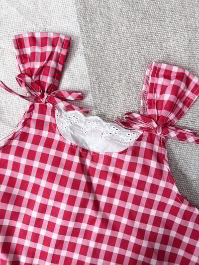 【BERRY CHECK DRESS莓果格紋｜連身裙】3