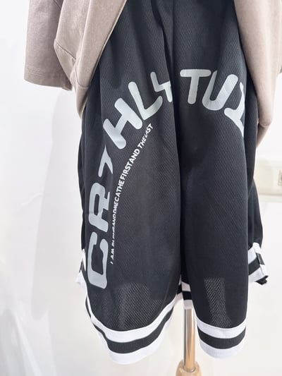 【CRTHLY STUDIO拼字印花運動｜短褲】3