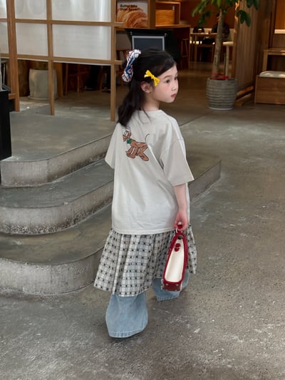 【復古卡通雙面印花Tee】5