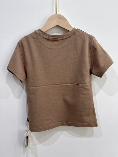 【SLOW PLAN｜美式復古感棕色｜短T】2