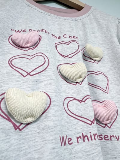 【Heart Princess Sleeves甜美立體愛心公主袖 ｜短T】4