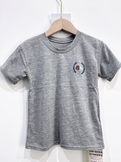 【68round logo立體圓標休閒素面｜短T】2