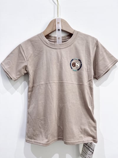 【68round logo立體圓標休閒素面｜短T】3