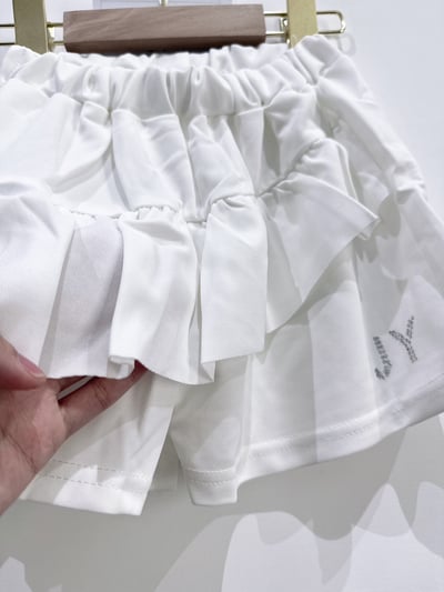 【甜心荷葉水鑽短褲】6