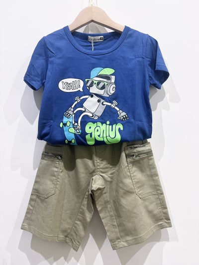 【Genius滑板機器人短袖T恤】4