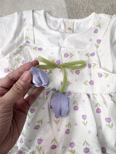 【Tulip Garden紫色鬱金香小清新｜連身裙】6