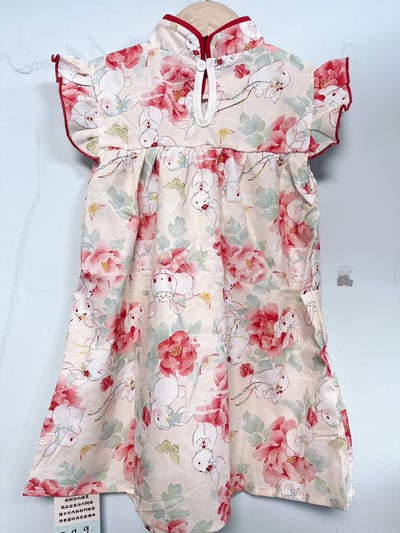 【Chinese rabbit花舞迎春中式兔兔｜連身裙】3