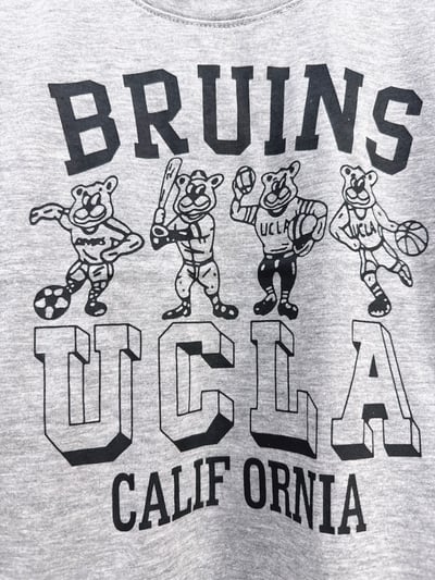【UCLA BRUINS 灰色運動熊｜短T】5