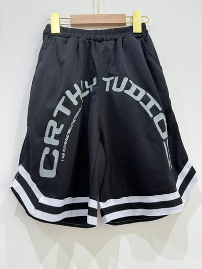 【CRTHLY STUDIO拼字印花運動｜短褲】1