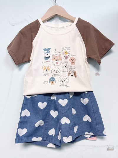 【Full of love可愛爆棚滿版愛心牛仔｜短褲】4