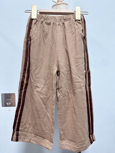 【Mini Line Stripe Pants◆ 韓系◆側邊寬褲】1