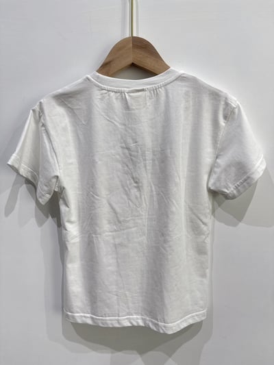 【PEARL BOW｜立體珍珠蝴蝶結白色｜短T】2