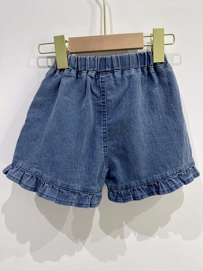 【FRILL HEART｜甜心荷葉邊牛仔｜短褲】4