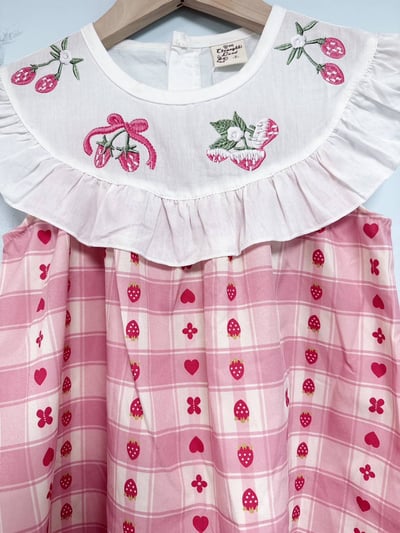 【Berry Good Day莓好日子荷葉領格紋｜連身裙】3