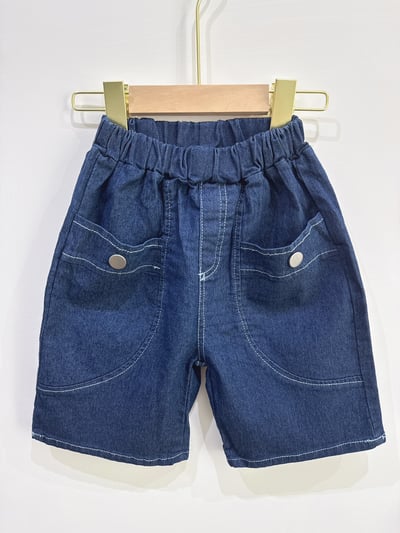 【POCKET DENIM｜雙大口袋造型藍牛仔｜短褲】3