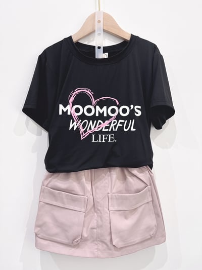 【NOOMOO’S 粉色愛心冰絲涼感｜短T】4