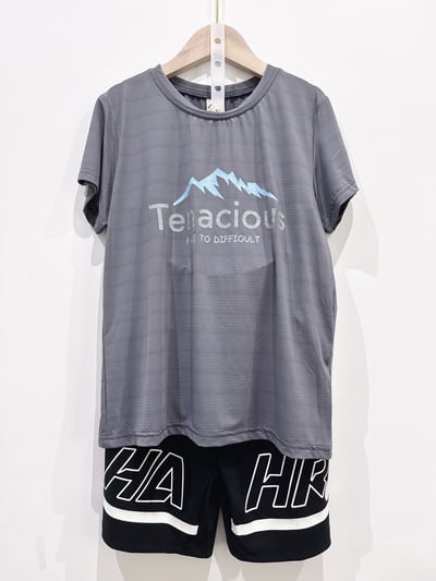 【Tenacious function灰色登山機能涼感｜短T】3