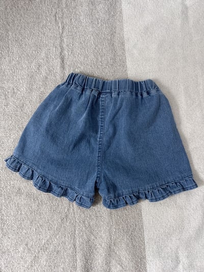 【FRILL HEART｜甜心荷葉邊牛仔｜短褲】2