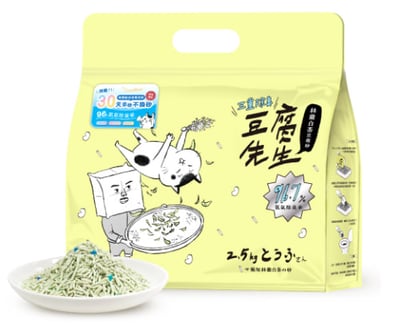豆腐先生 絲蘭白茶豆腐砂 2.5kg（三重除臭新配方）1