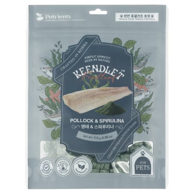 韓國 Petrients 寵萃思 小萃幸 海鮮素凍乾-鱈魚&螺旋藻 115g1