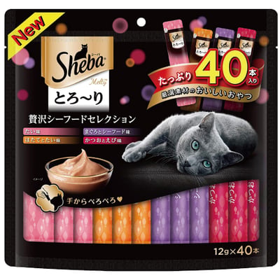 日本 Sheba 誘惑泥 鯛魚海鮮綜合口味 12gx40入1