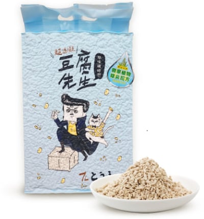 豆腐先生 仿礦型豆腐貓砂-原味 7L (添加植物消臭配方)1