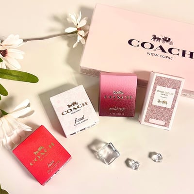 COACH 4入小香禮盒 4.5ml*4入(芙洛麗+曠野玫瑰+時尚戀紅+逐夢暮光）2
