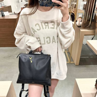 🎒美國代購—FOSSIL 全真皮後背包(已匯款訂金）1