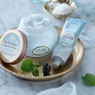 SABON 臉部二合一磨砂膏60ML-薄荷3