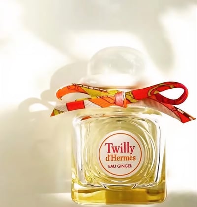 Hermes 愛馬仕 Twilly Eau Ginger 絲巾生薑 女性淡香精 白色禮帽瓶蓋款1