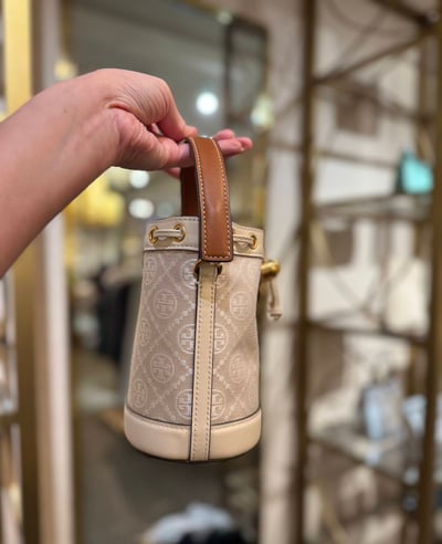🇺🇸 Tory Burch 專櫃款 經典白色拼老花迷你水桶包（已匯款訂金）3