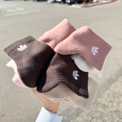 美國代購— Adidas 三葉草馬卡龍中襪（六入）1